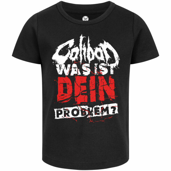 Caliban (Was ist dein Problem?) - Girly shirt, black, red/white, 128