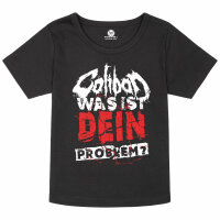 Caliban (Was ist dein Problem?) - Girly Shirt, schwarz, rot/weiß, 128