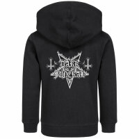 Dark Funeral (Logo) - Kinder Kapuzenjacke, schwarz, weiß, 104