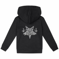 Dark Funeral (Logo) - Kinder Kapuzenjacke, schwarz, weiß, 104