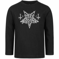 Dark Funeral (Logo) - Kinder Longsleeve, schwarz, weiß, 104