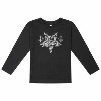Dark Funeral (Logo) - Kids longsleeve, black, white, 104