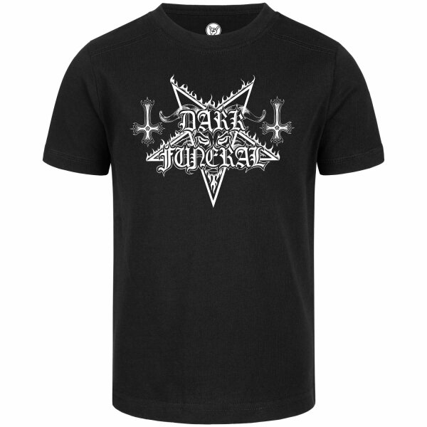 Dark Funeral (Logo) - Kinder T-Shirt, schwarz, weiß, 104