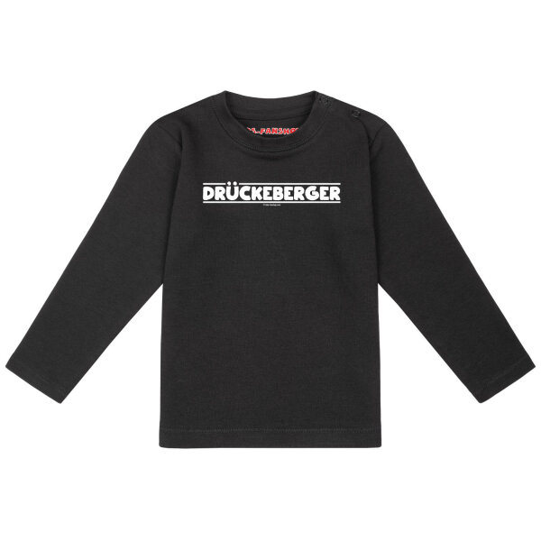 Drückeberger - Baby longsleeve, black, white, 56/62