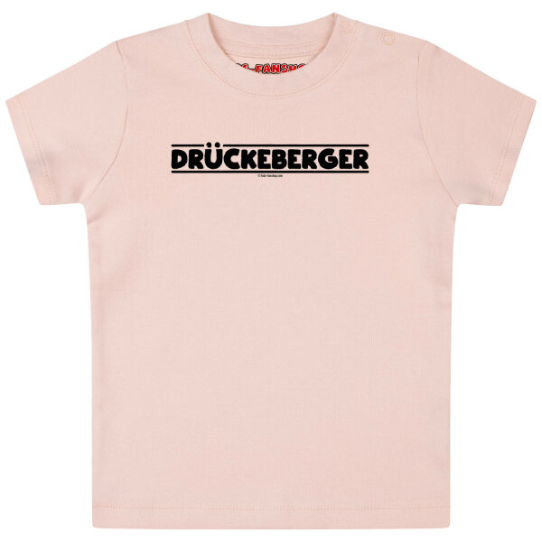 Drückeberger - Baby t-shirt, pale pink, black, 56/62