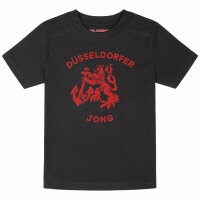 Düsseldorfer Jong - Kinder T-Shirt, schwarz, rot, 164