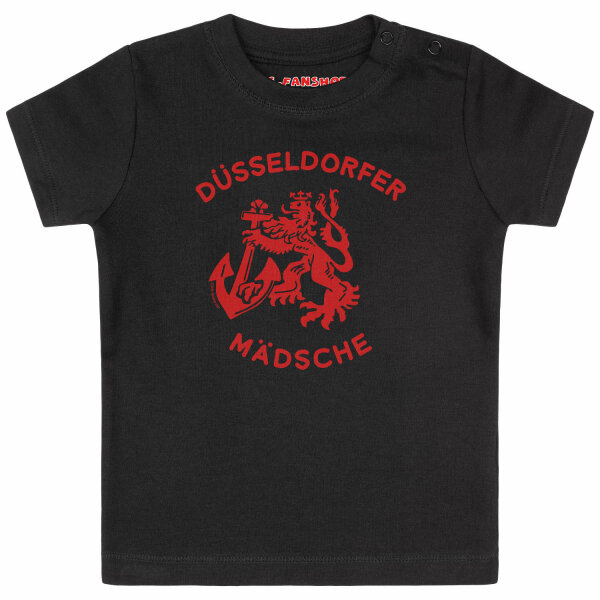 Düsseldorfer Mädsche - Baby t-shirt, black, red, 68/74