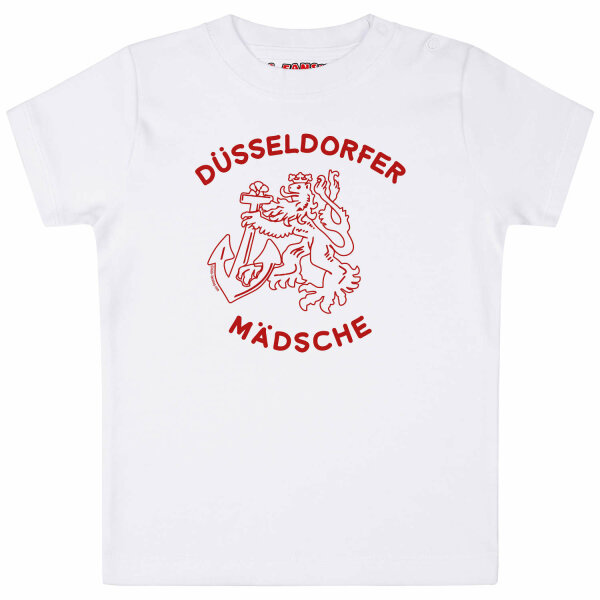 Düsseldorfer Mädsche - Baby t-shirt, white, red, 68/74