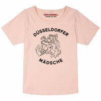 Düsseldorfer Mädsche - Girly Shirt, hellrosa, schwarz, 104