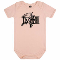 Death (Logo) - Baby Body - hellrosa - schwarz - 68/74