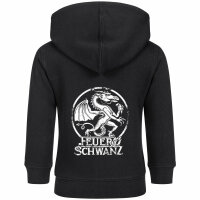 Feuerschwanz (Drache) - Baby zip-hoody, black, white, 56/62