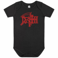 Death (Logo) - Baby Body, schwarz, rot, 80/86