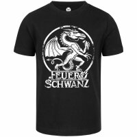Feuerschwanz (Drache) - Kids t-shirt - black - white - 104
