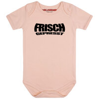 Frisch gepresst - Baby bodysuit - pale pink - black - 80/86