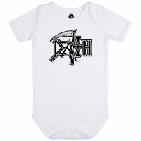 Death (Logo) - Baby Body - weiß - schwarz - 80/86