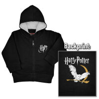 Harry Potter (Hedwig) - Baby Kapuzenjacke, schwarz, mehrfarbig, 56/62