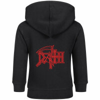 Death (Logo) - Baby zip-hoody, black, red, 56/62