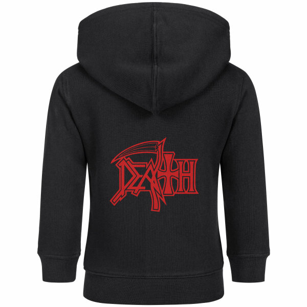 Death (Logo) - Baby zip-hoody, black, red, 80/86