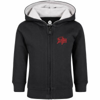Death (Logo) - Baby zip-hoody, black, red, 80/86