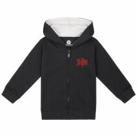 Death (Logo) - Baby zip-hoody, black, red, 80/86